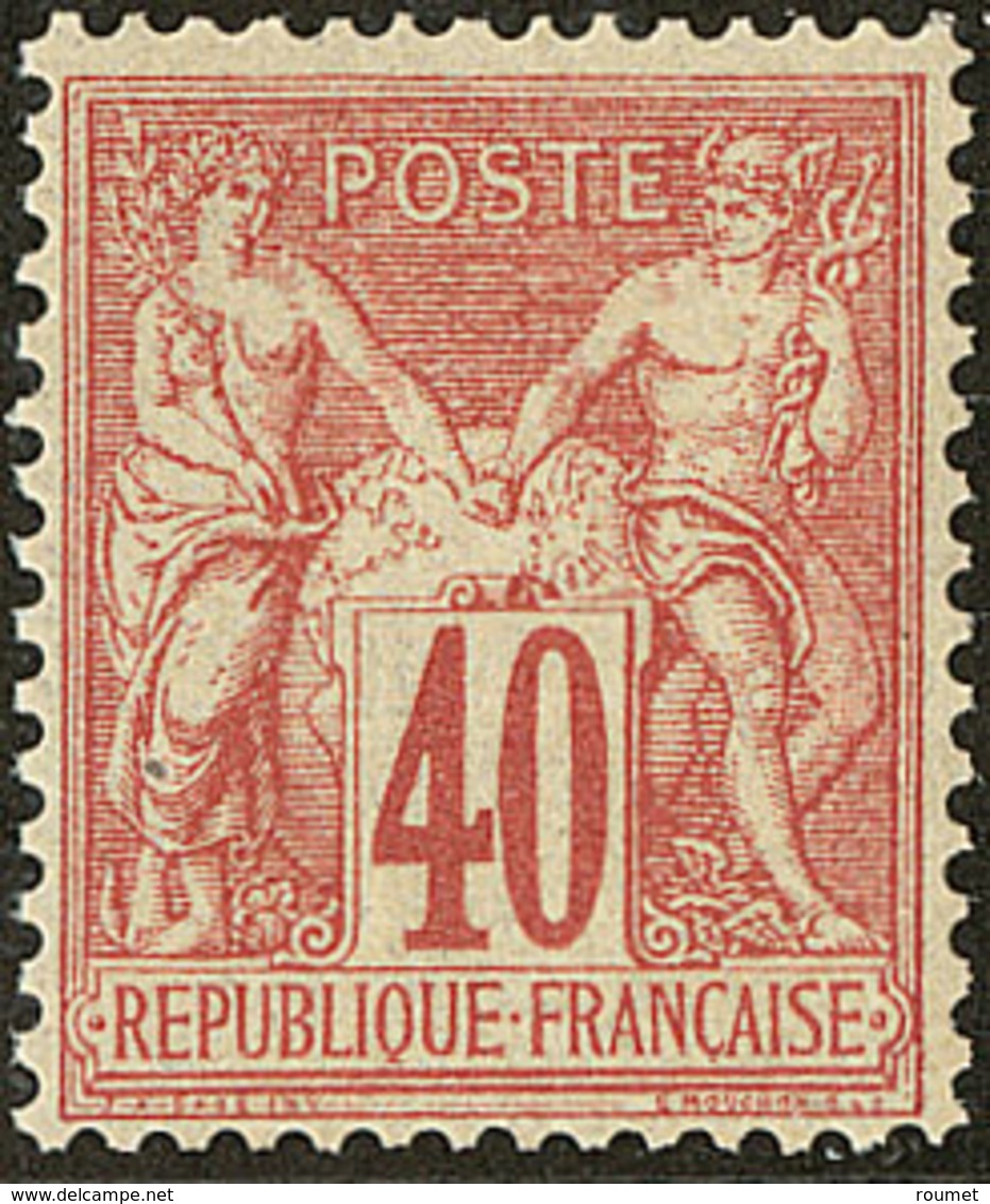 * No 70, Rouge Orange, Très Frais. - TB - 1876-1878 Sage (Type I)