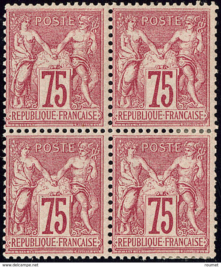 * No 71, Bloc De Quatre (un Ex **), Très Frais. - TB - 1876-1878 Sage (Type I)