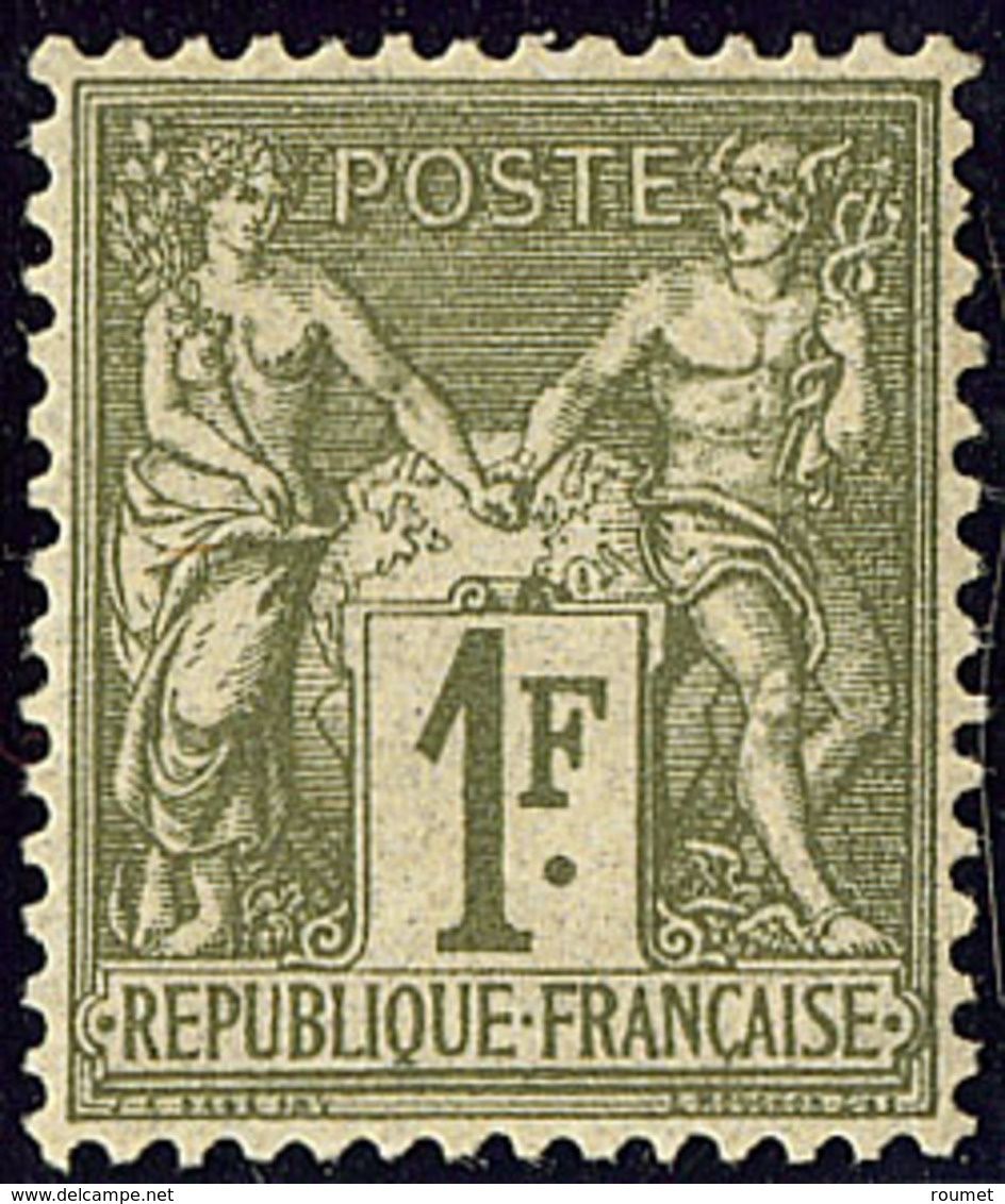 * No 72a, Vert-bronze Foncé, Très Frais Et Centré. - TB. - R (N°Maury) - 1876-1878 Sage (Type I)