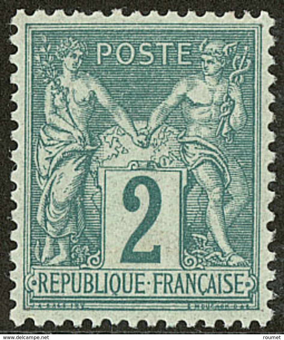 ** No 74, Vert, Nuance Foncée, Superbe - 1876-1878 Sage (Type I)