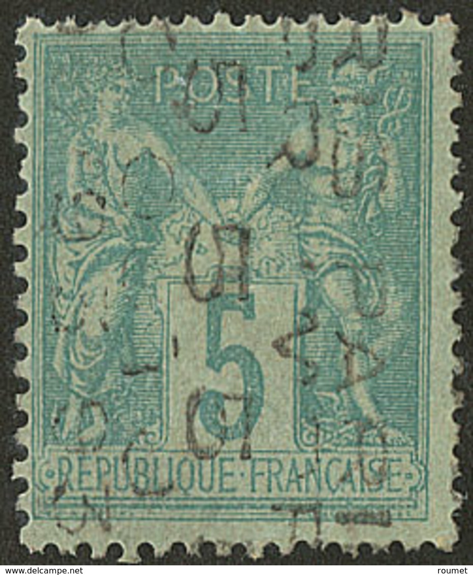 Surcharge 5 Lignes. No 15, 5 OCTO. - TB - 1893-1947