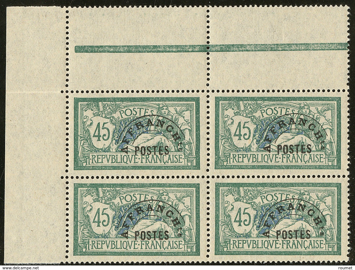 ** No 44, Bloc De Quatre Cdf, Très Frais Et Centré. - TB - 1893-1947