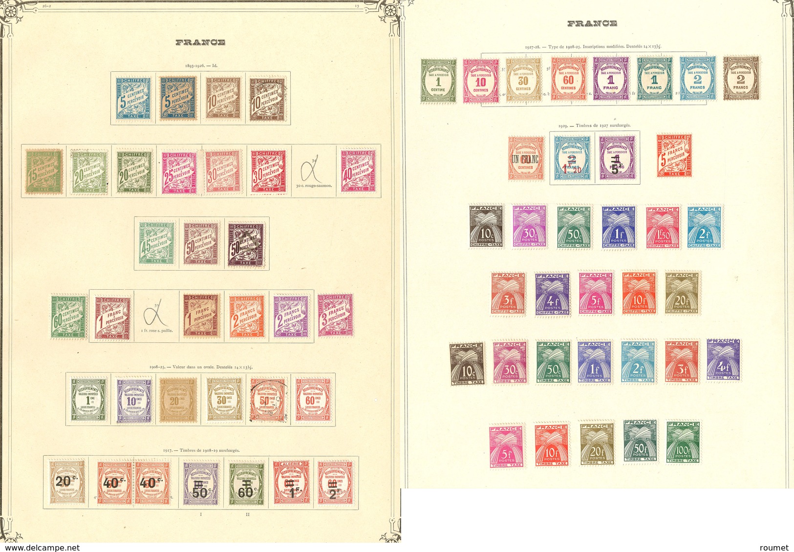 * Collection. 1893-1955, Complète Entre Les N°28 Et 89 (sauf 34 Et 39), Le 47 Obl. - TB - Autres & Non Classés