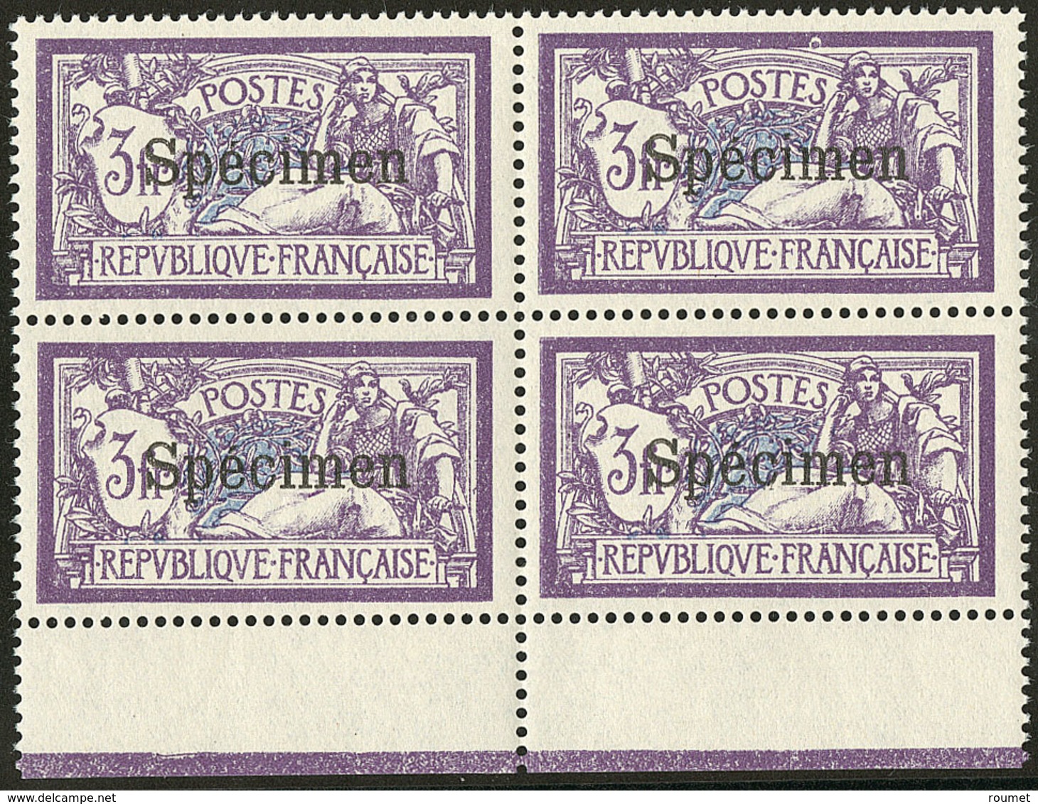 ** SPECIMEN. No 67, Bloc De Quatre Bdf,  Très Frais Et Bien Centré. - TB - Cours D'Instruction