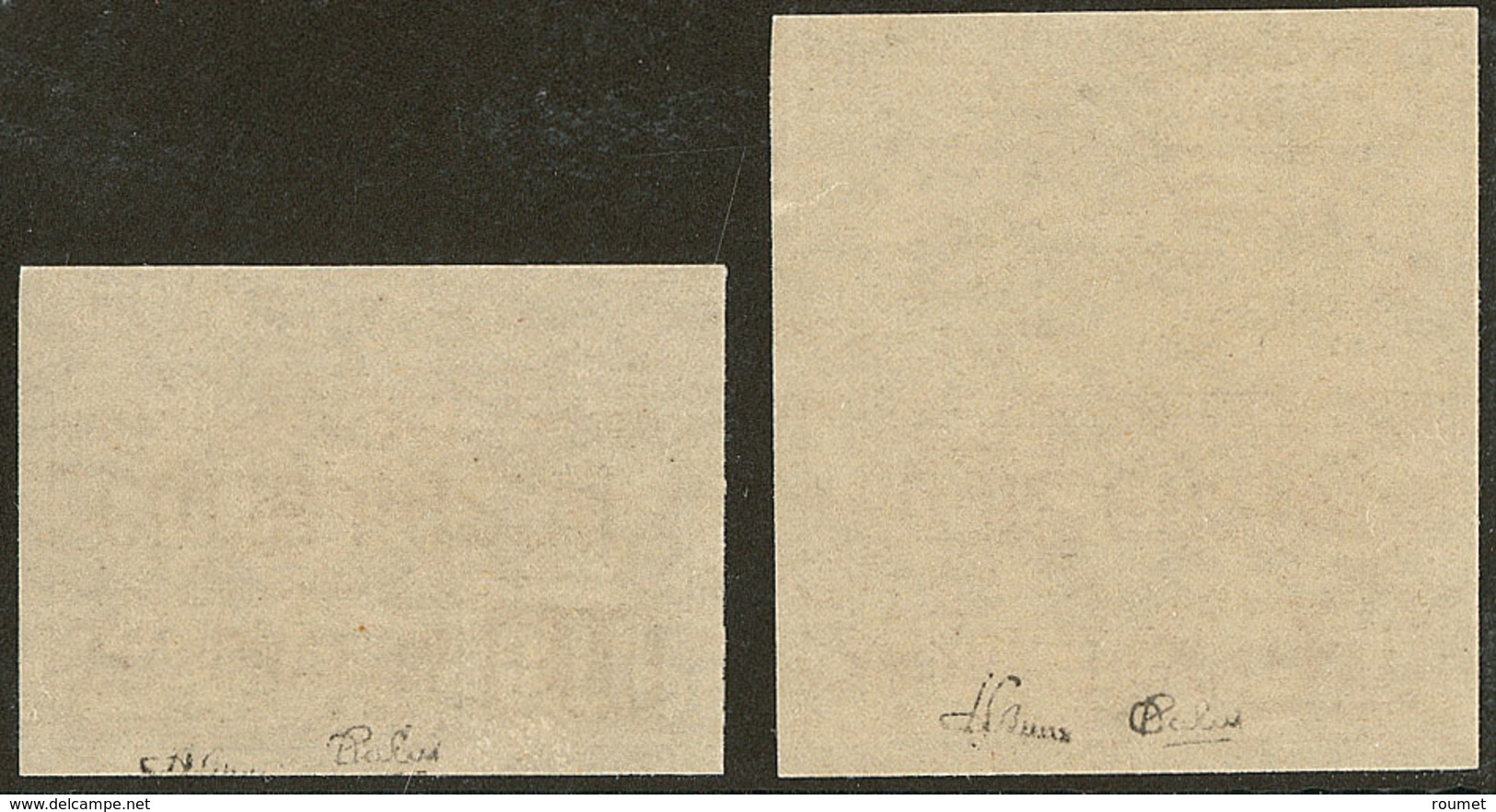 ** Impression Inversée, Couleurs Adoptées, Non Dentelés. Nos 154C, 154D, Tous Deux Bdf, Superbe. - R (tirage 25)(N°et Co - Autres & Non Classés