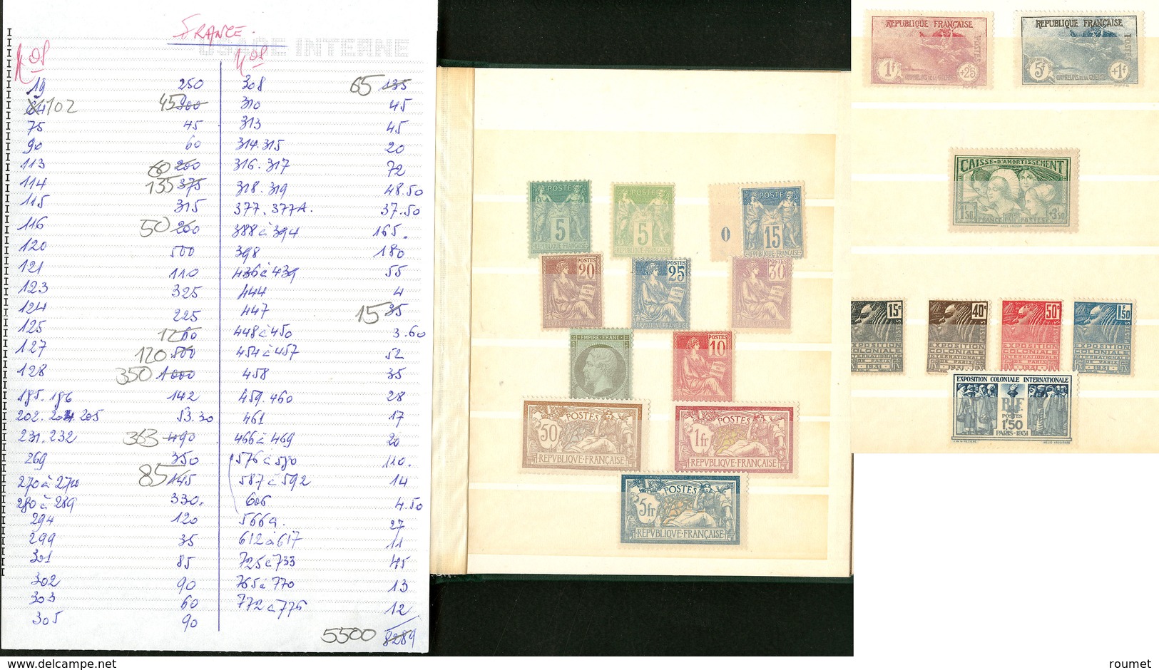 ** 1900-1947 (Poste), Entre Les N°113 Et 776, + 19, 75, 90 Et 102, Des Ex *. - TB (liste S. Demande) - Collections