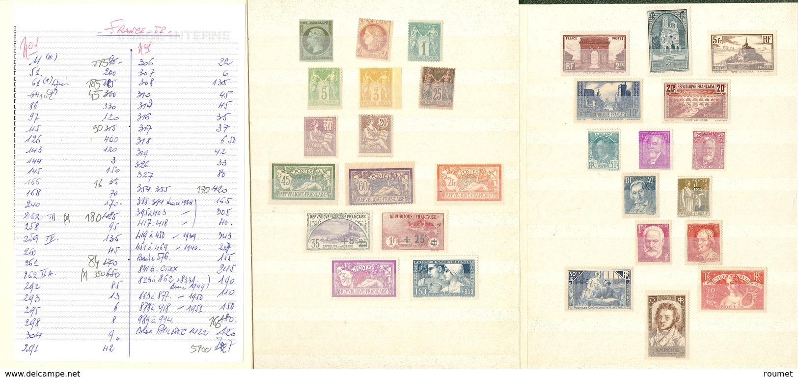 ** 1900-1964 (Poste), Entre Les N°115/1422, + 11, 51, 61, 86, 97 Et 102, Des Ex *. - TB (liste S. Demande) - Collections
