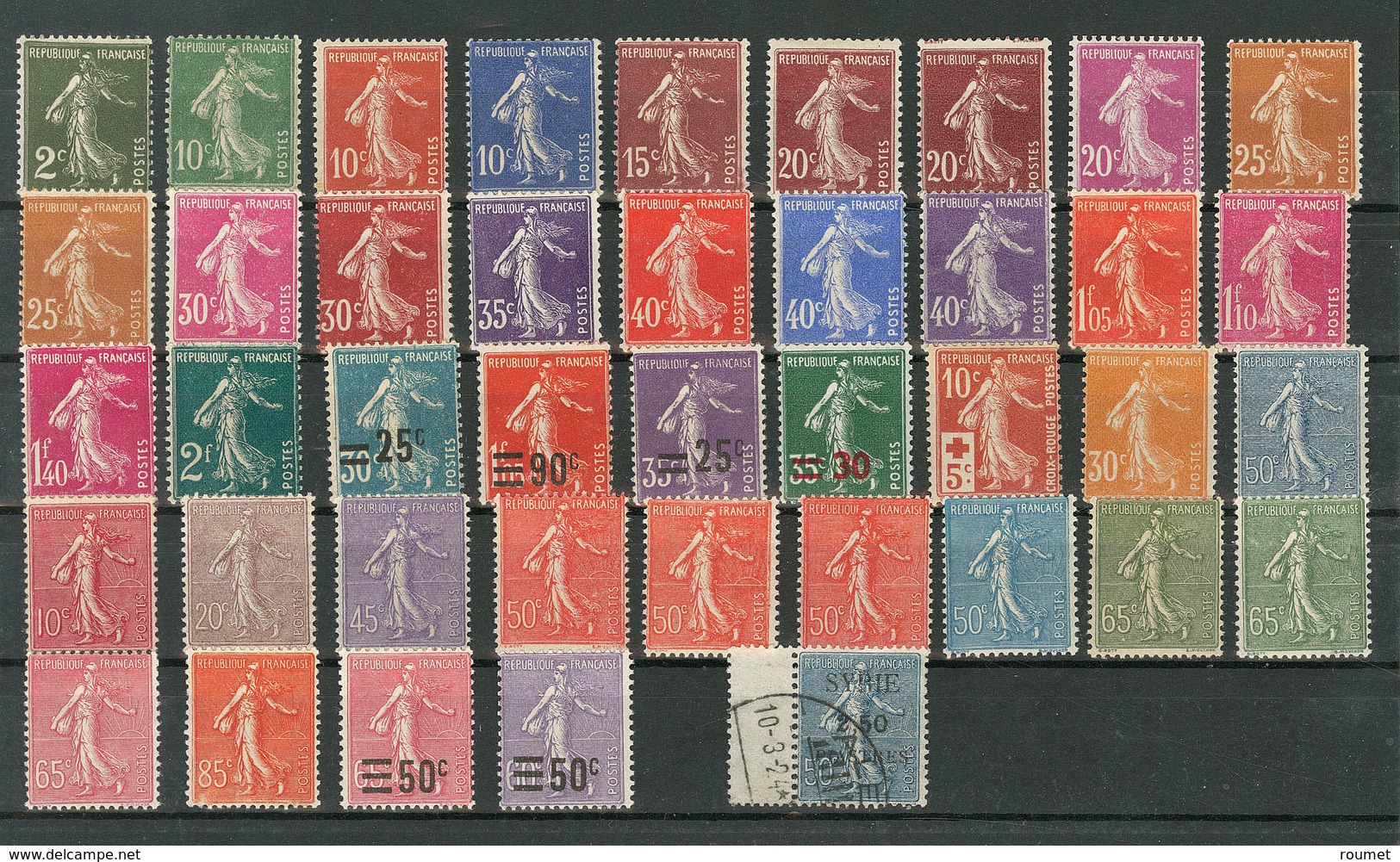 ** Semeuse. 1906-1940, Valeurs Et Nuances Diverses. - TB - Collections