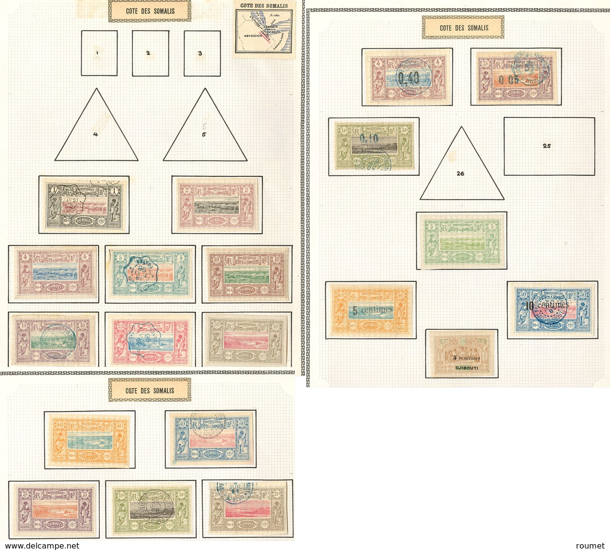 * Collection. 1894-1947 (Poste, Taxe), Valeurs Moyennes Et Séries Complètes, Des Ex Obl. - TB - Other & Unclassified