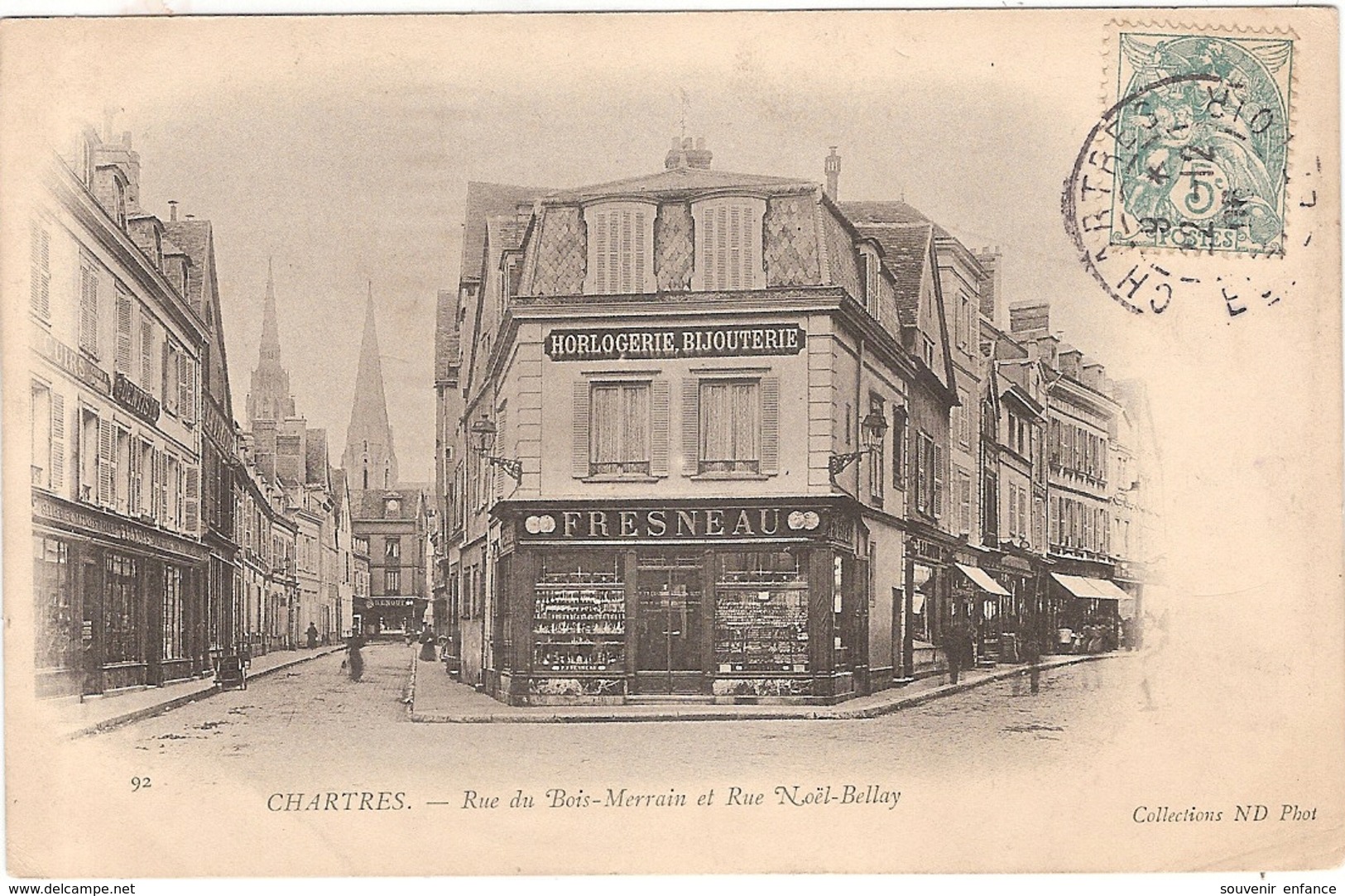 CPA Chartres Rue Du Bois Merrain Et Rue Noël Bellay 28 Eure Et Loir Fresneau - Chartres