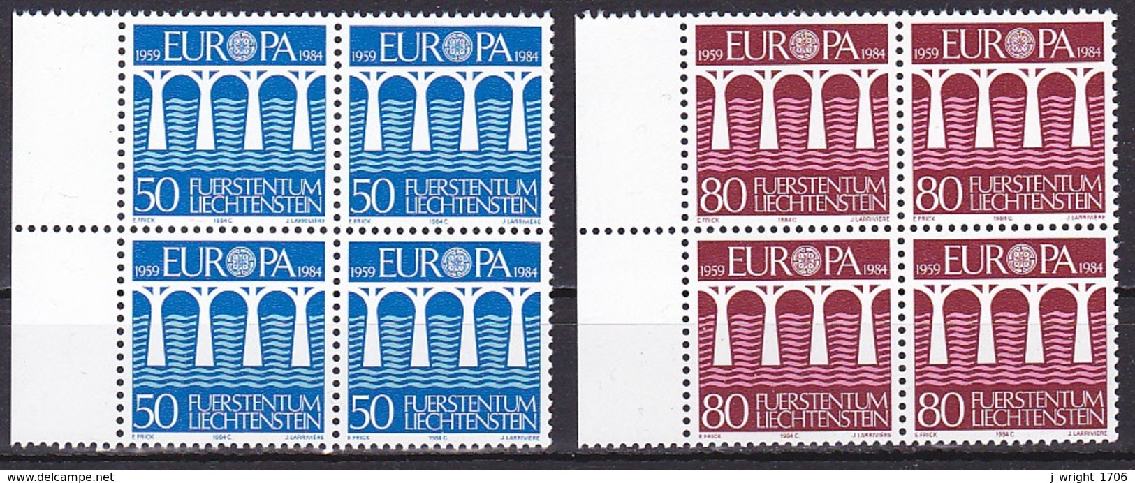 Liechtenstein/1984 - Europa CEPT - Block Set - MNH - Ungebraucht