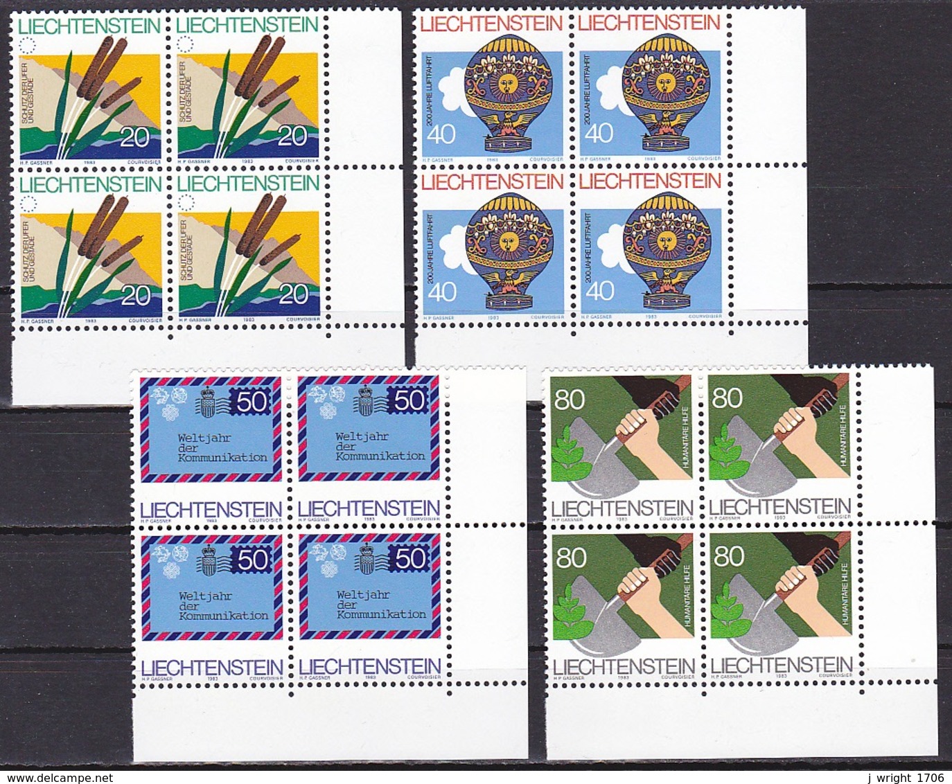 Liechtenstein/1983 - Events & Anniversaries/Internationale Aktionen Und Gedenkjahre - Block Set - MNH - Unused Stamps