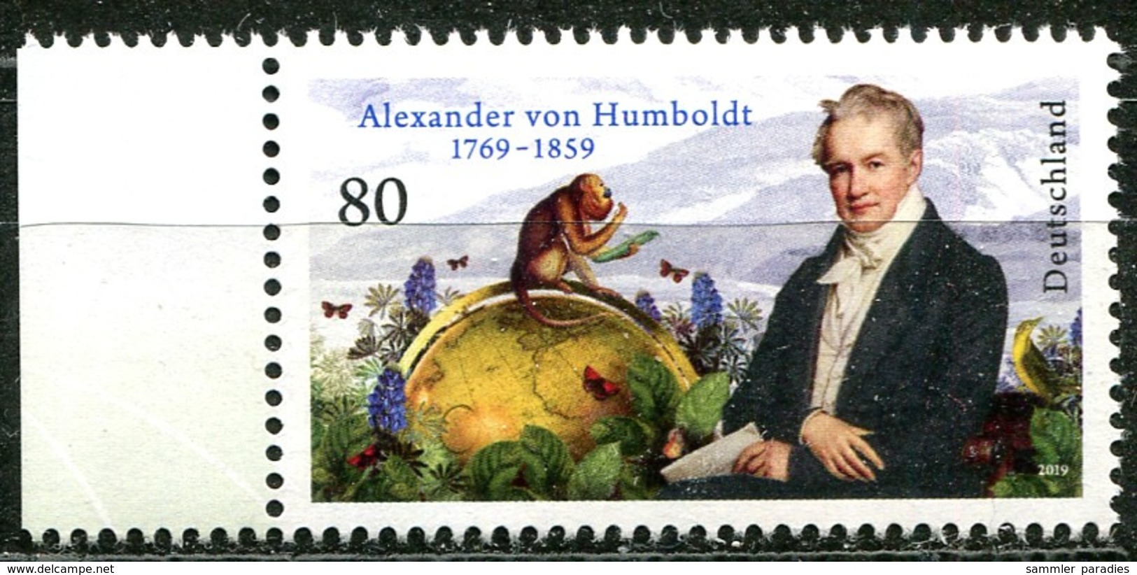 BRD - 3492 - ** Postfrisch (N) - 80C       Alexander Humboldt - Ausgabe 05.09.2019 - Neufs