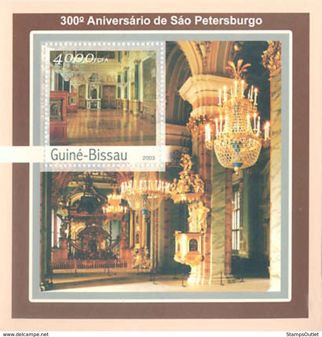 Guinea - Bissau 2003 - 300th Anniversary Of St. Petersburg S/s. Y&T 142, Michel 2131 BL394 - Guinée-Bissau