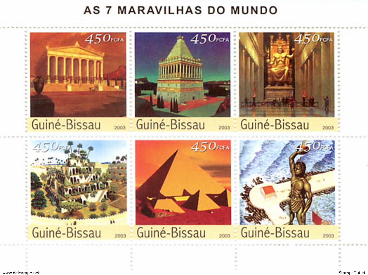 Guinea - Bissau 2003 - Seven Wonders Of The World 6v. Y&T 1378-1383, Michel 2394-2399 - Guinea-Bissau