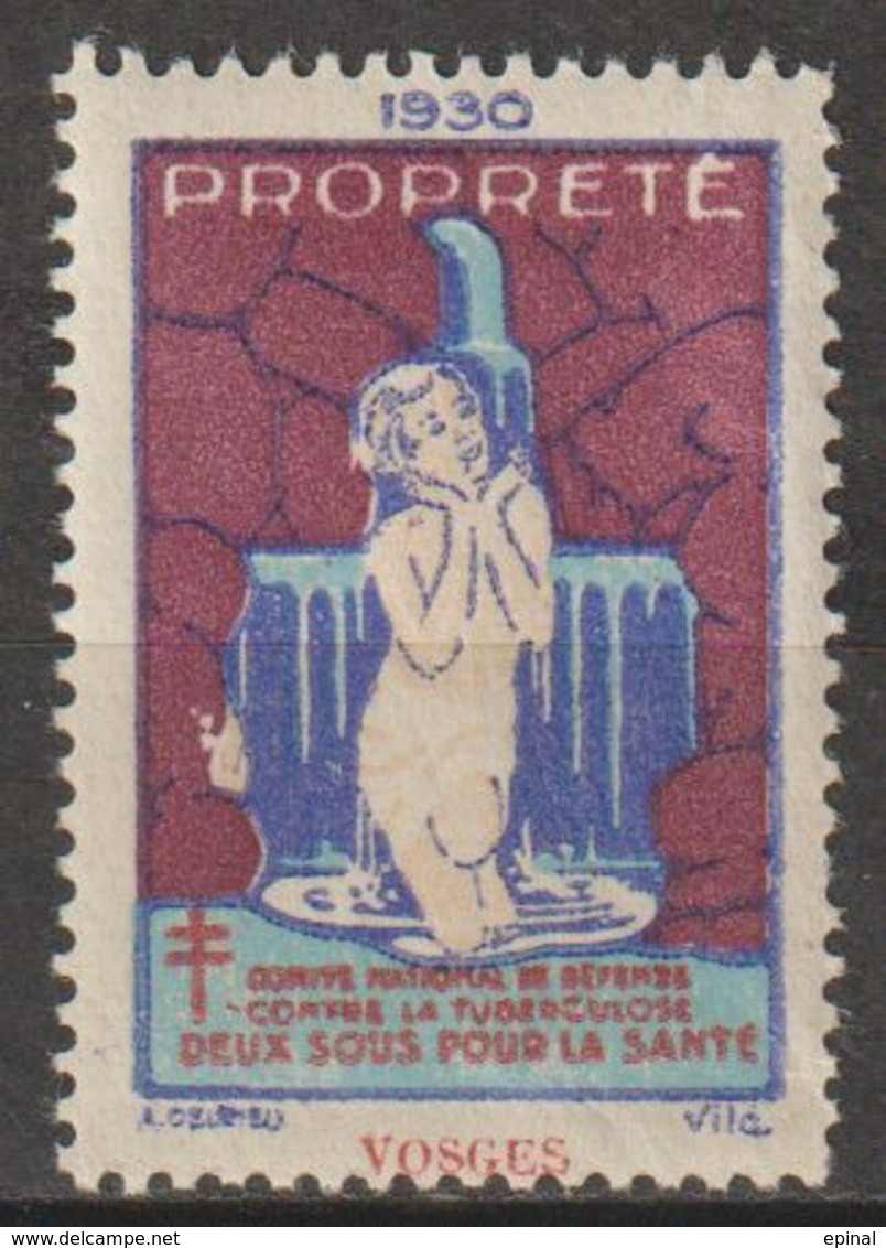 FRANCE : Timbre Antituberculeux 1930 ** "Propreté" - - Antituberculeux