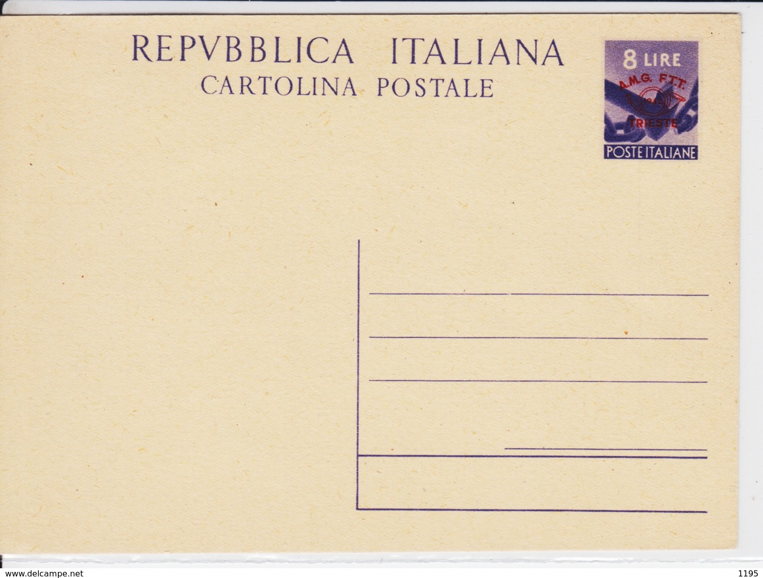 Trieste A, Cartolina Postale C 9 Nuova (05322) - Autres & Non Classés