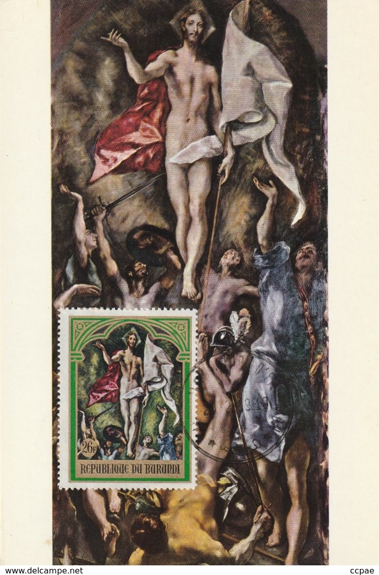 Carte Maximum - La Résurection Par Greco Au Musée Du Prado - Burundi
