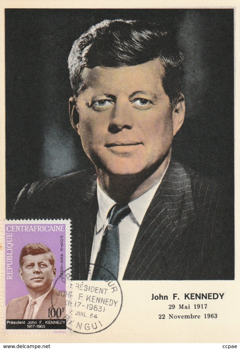 Carte Maximum -  John F. Kennedy - Centrafricaine (République)