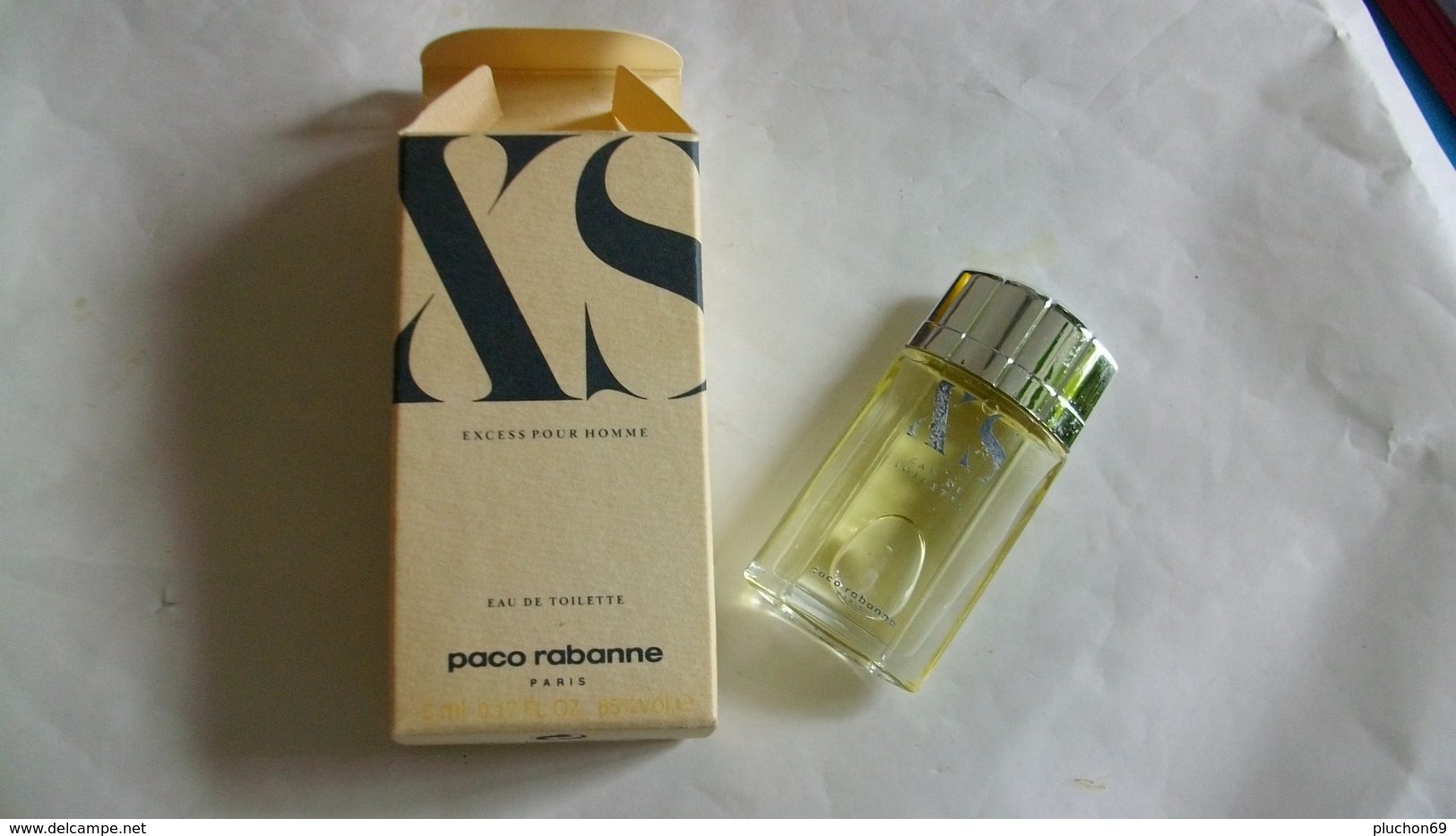 Miniature De Parfum Paco Rabanne  " X S  "    Eau De Toilette - Miniatures Hommes (avec Boite)