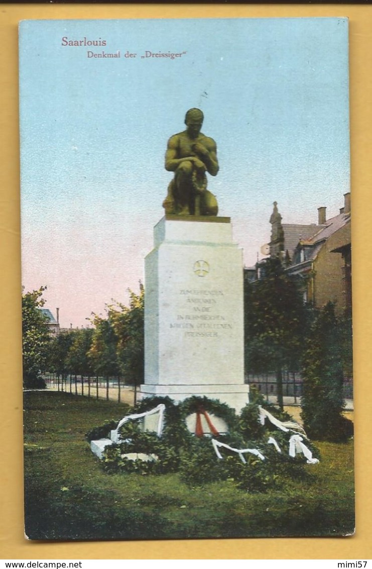 C.P.A. Saarlouis - Denkmal Der "Dreissinger" - Kreis Saarlouis