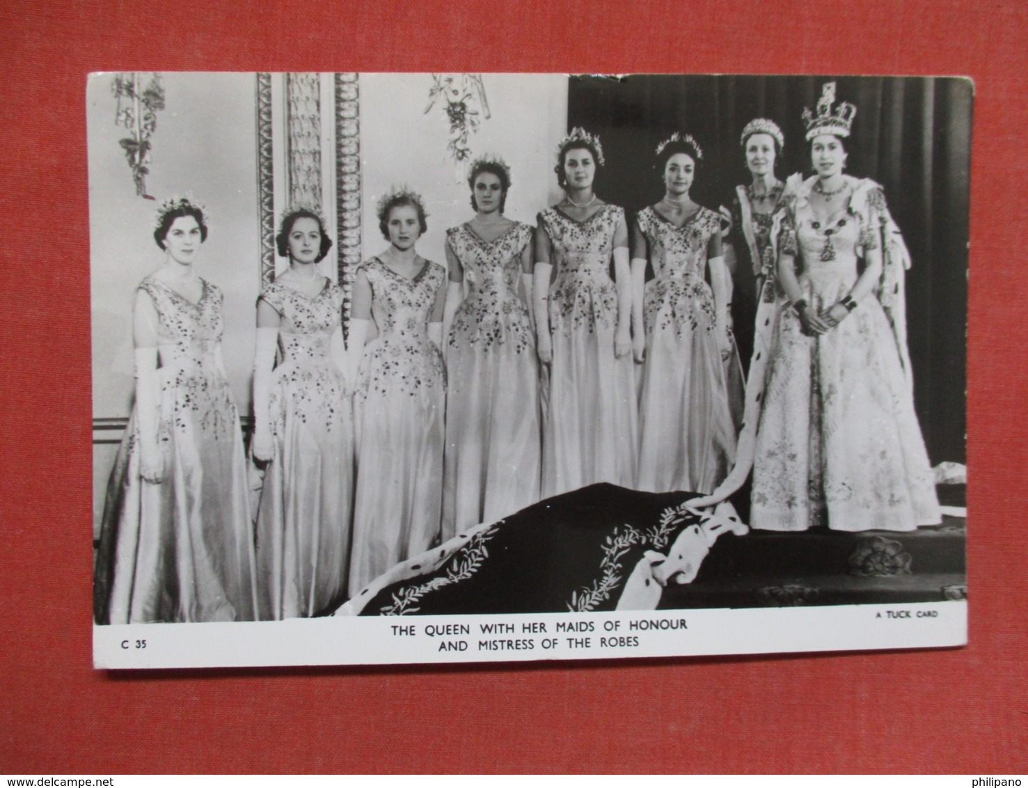 The Queen With Her Maids Of Honour Tuck Series   Ref   3599 - Royal Families