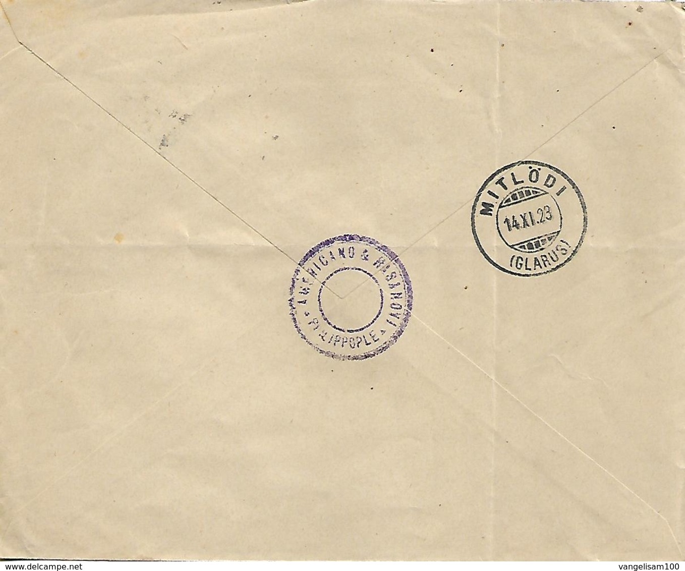 BULGARIA 1923 COVER SENT TO MITLOEDI WITH 3 STAMPS COVER USED - Covers & Documents