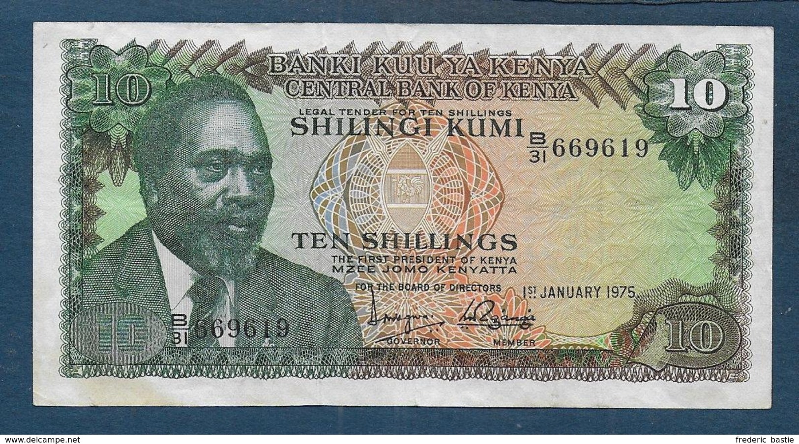 KENYA -    Billet 10 Shillings - Kenya