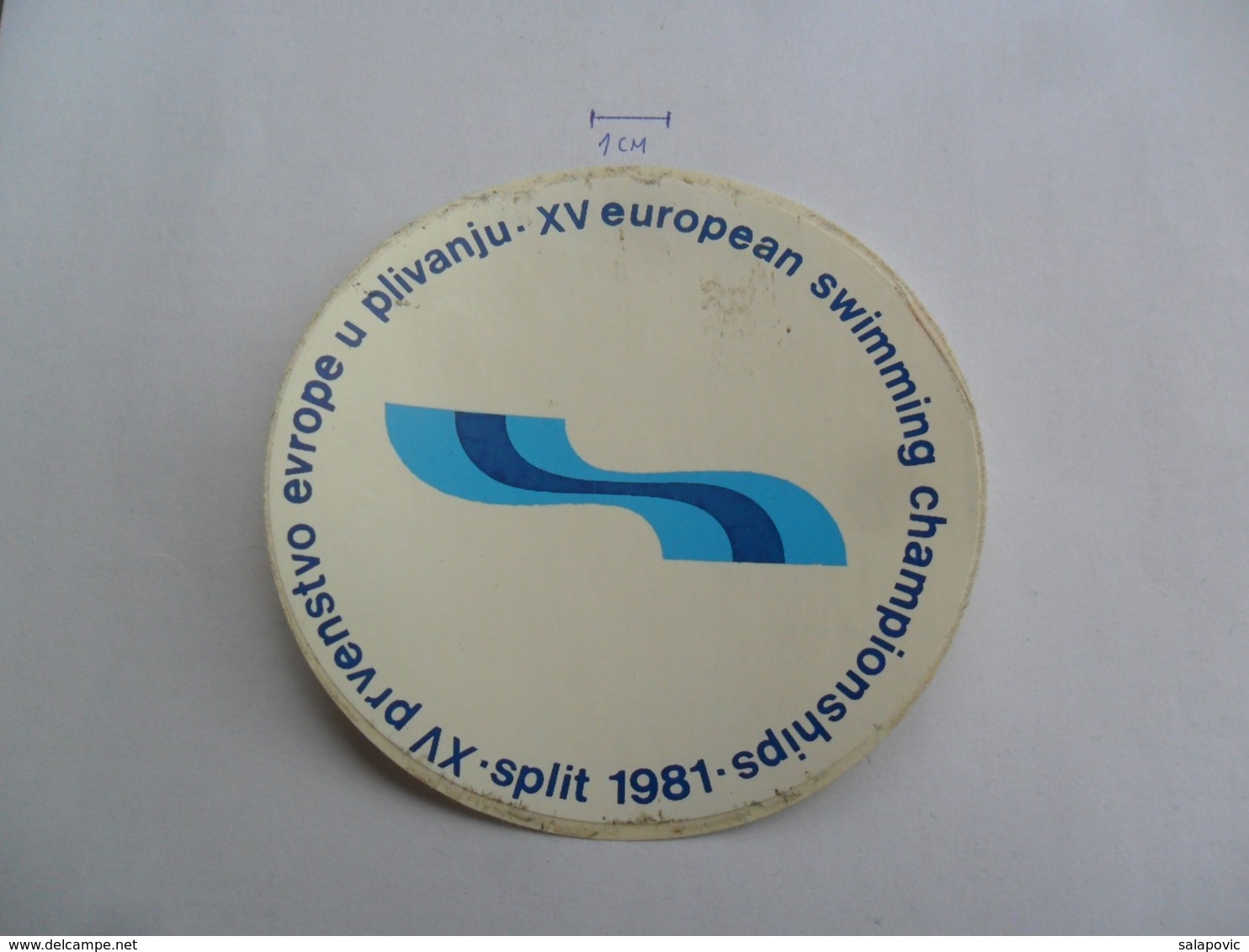 Swimming European Championships Yugoslavia Croatia Split 1981  LABEL - Zwemmen