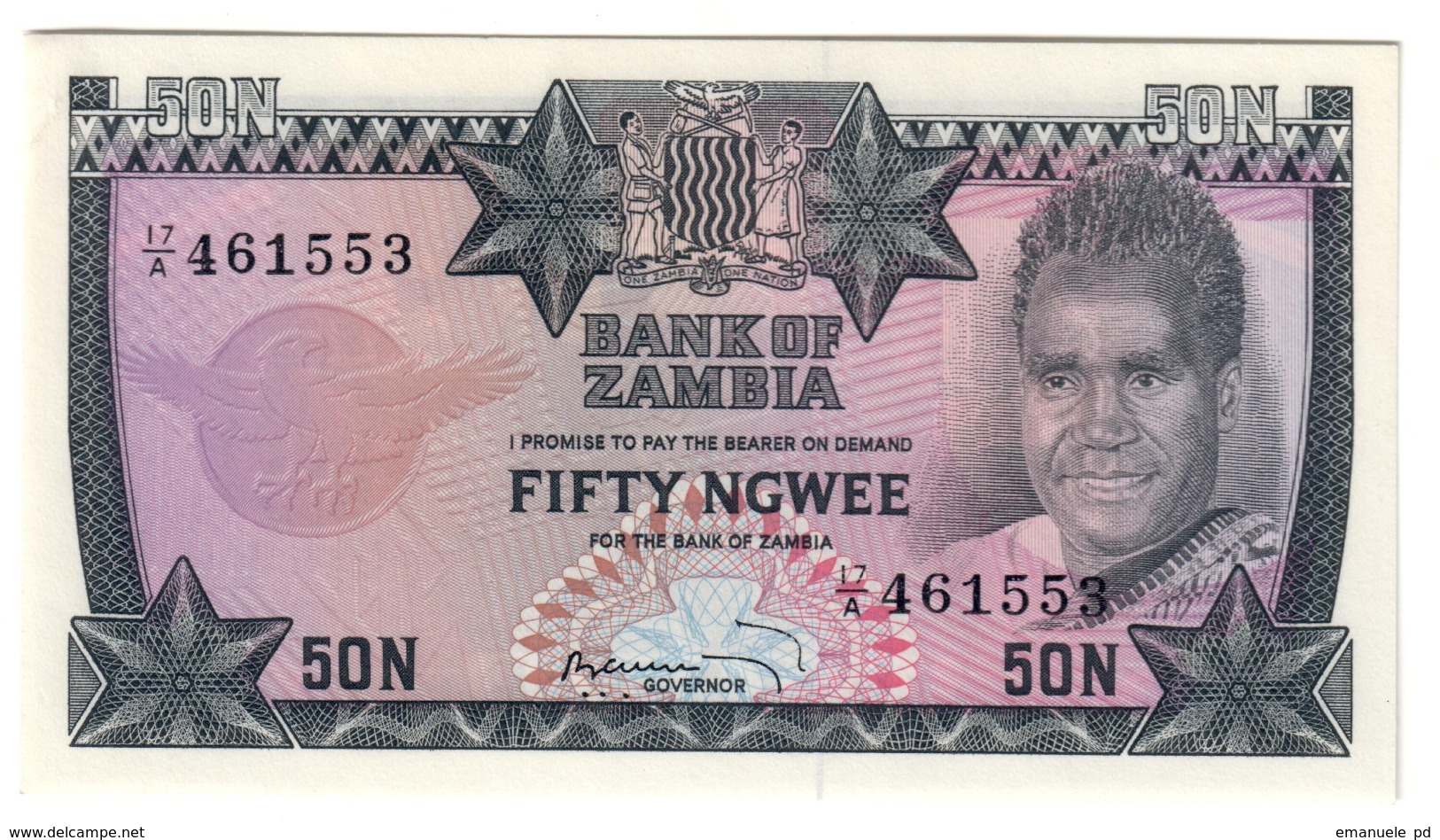 Zambia 50 Ngwee 1973 UNC - Zambia