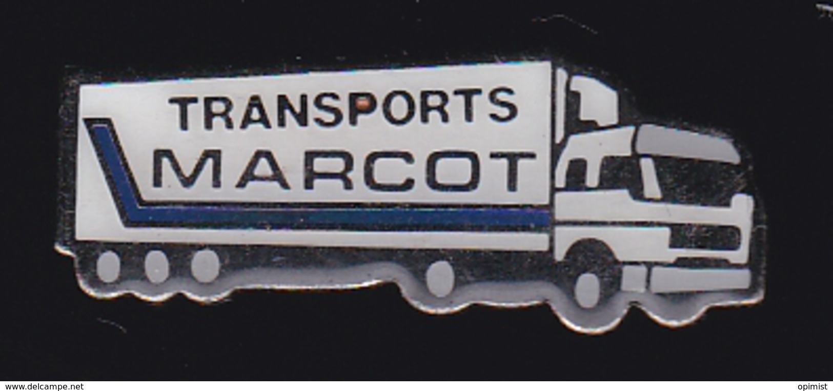 59779-pins. Transports Marcot  .Transports Routiers .camion.Truck - Transports
