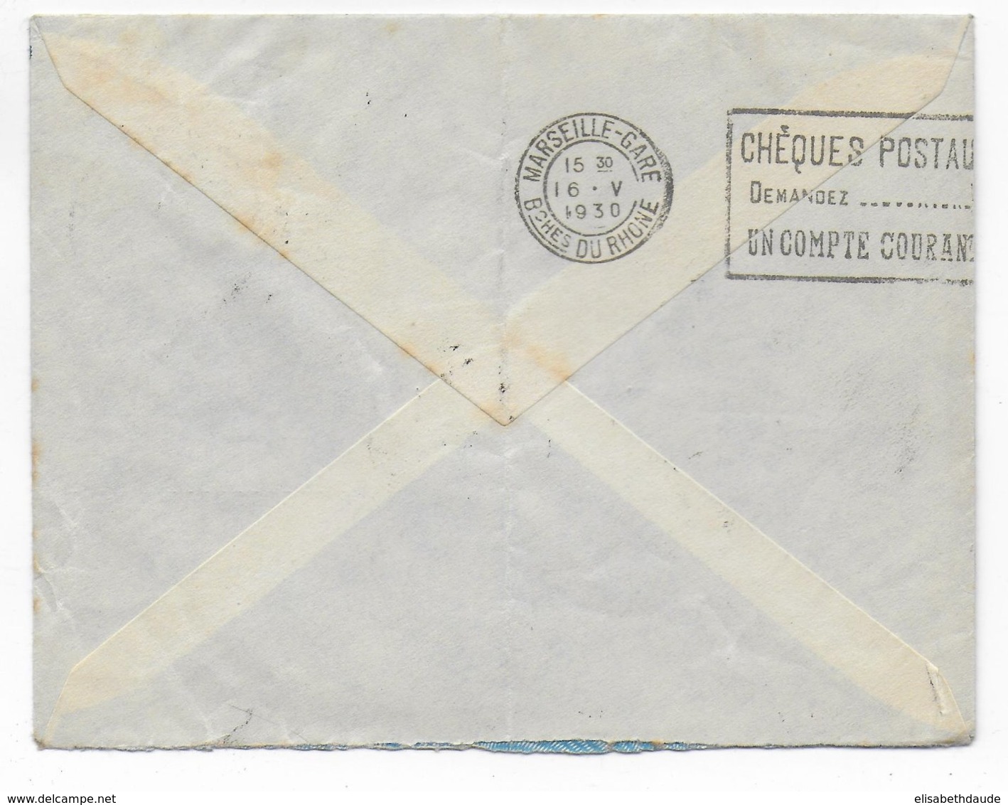 1930 - GRECE - ENVELOPPE De CORFOU Par HYDRAVION AULO JUSQU'à MARSEILLE => PARIS - Cartas & Documentos