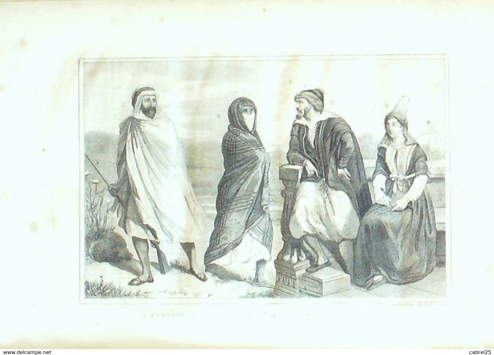 ALGERIE-BERBERE-NEGRESSE-JUIFS D'ALGER-PL03N-1859 - Prints & Engravings