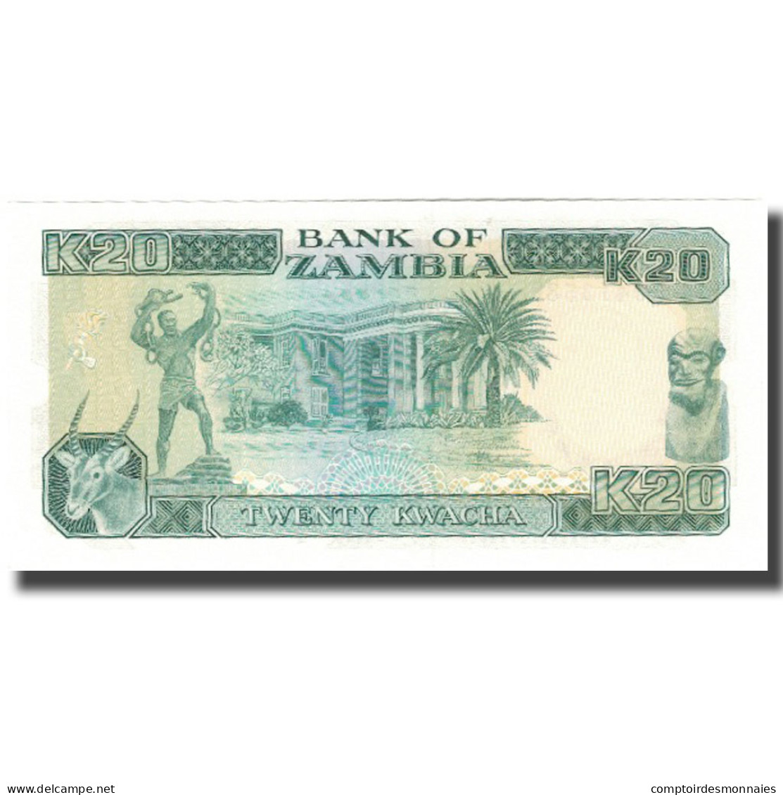 Billet, Zambie, 20 Kwacha, KM:32b, NEUF - Zambie