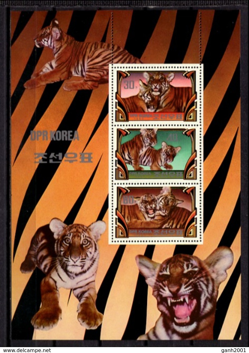 Korea North 1982 Corea / Big Cats Tigers MNH Felines Felinos Tigres / C10929  36-17 - Raubkatzen