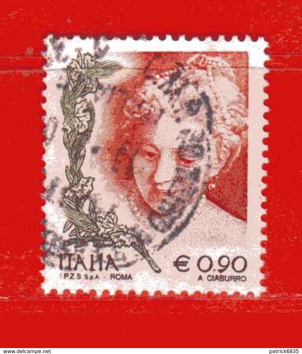 Italia ° - Anno -2004 - LA DONNA NELL'ARTE. Euro 0,90.  Unif. 2810.  Usato - 2001-10: Gebraucht