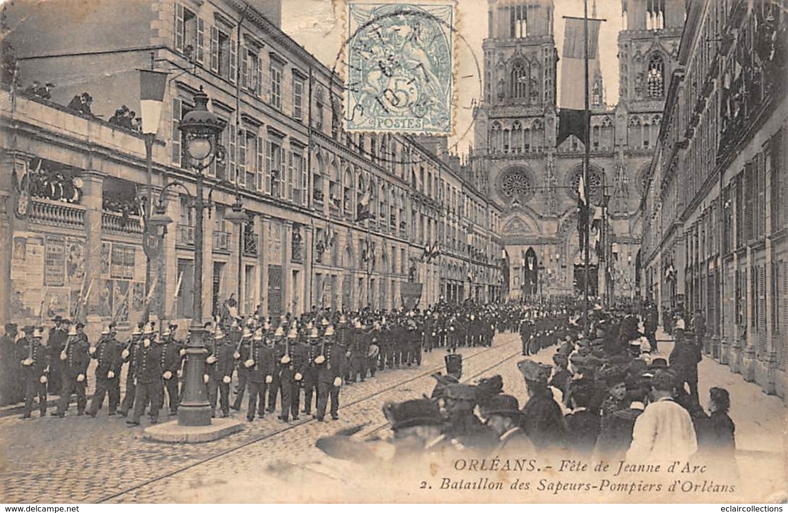 Thème. Métier    Pompiers    Orléans 45  Bataillon De Sapeurs Pompiers   (Défaults Voir Scan) - Autres & Non Classés