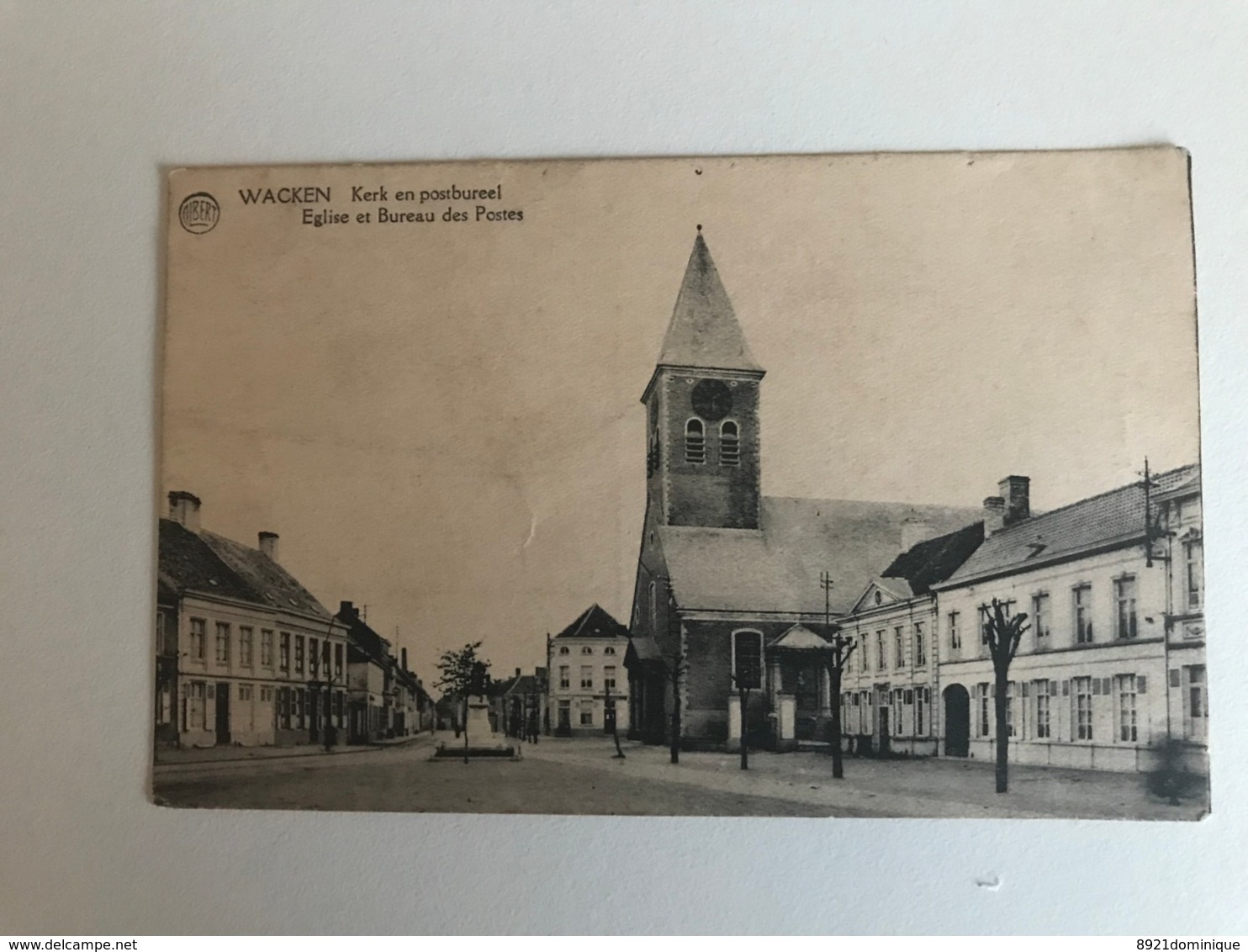 Wakken - Wacken - Kerk En Postbureel - Eglise Et Bureau Des Postes Ed. Couckuyt-Lecluyse   ( Dentergem) - Dentergem