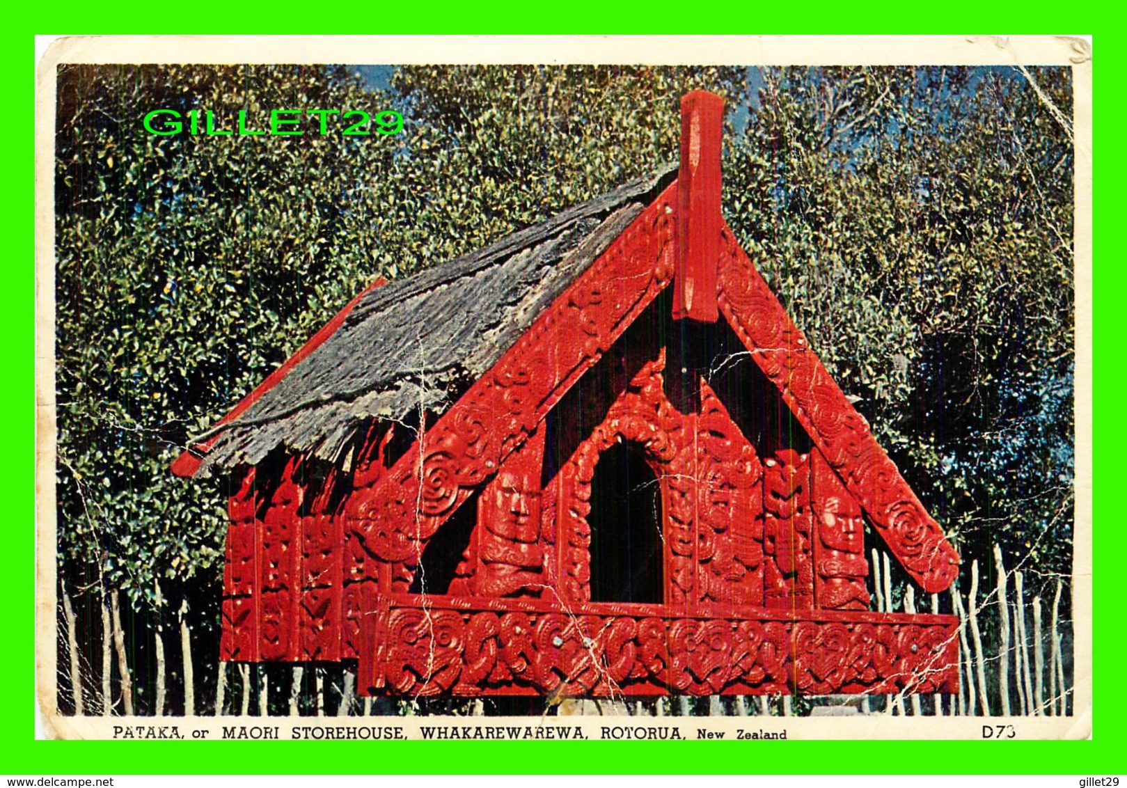 ROTORUA, NOUVELLE ZÉLANDE - PATAKA, OR MAORI STOREHOUSE, WHAKAREWAREWA - TRAVEL - COLIN BRANCH - - Nouvelle-Zélande