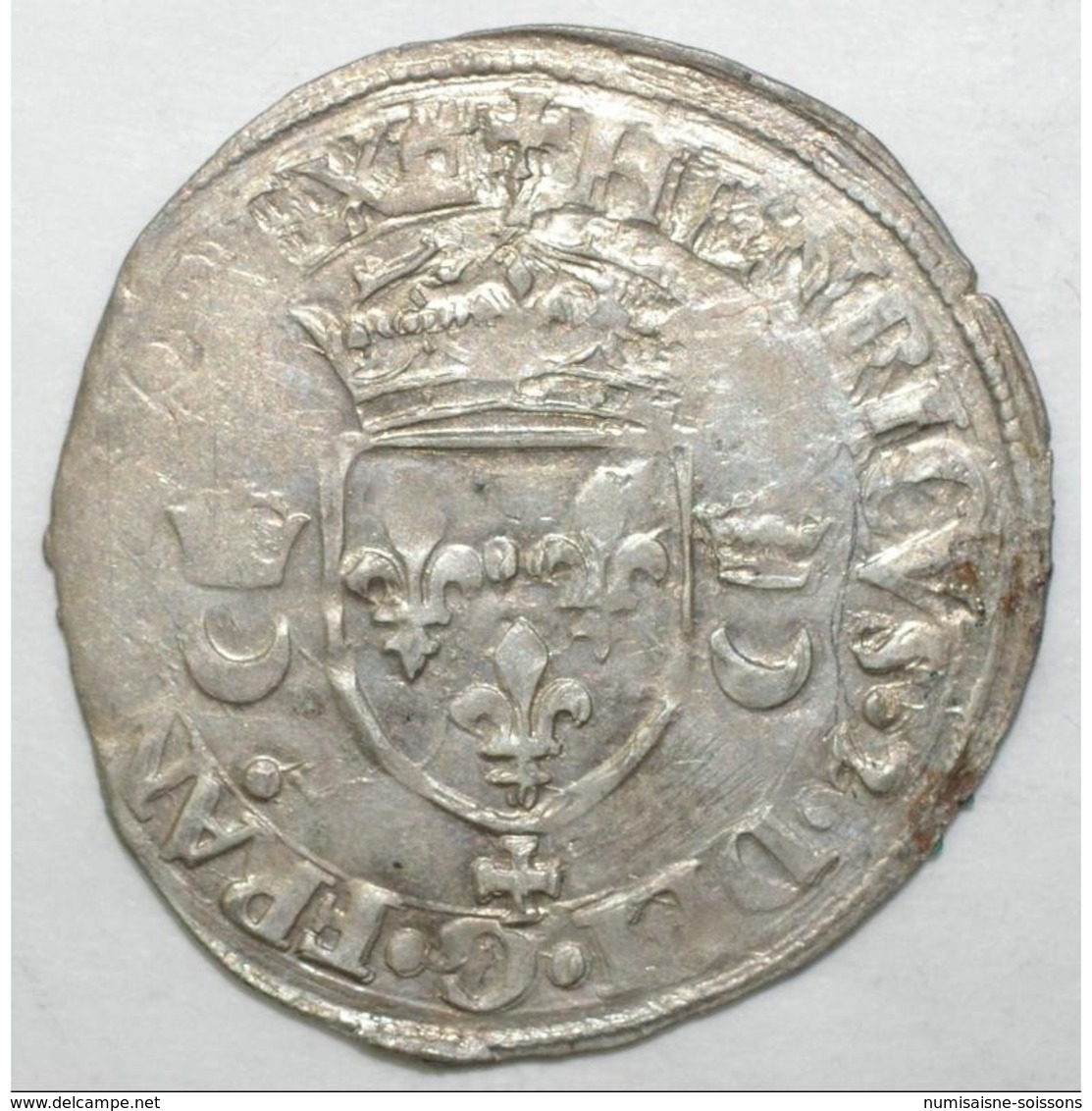 Dup 997 - HENRI II - DOUZAIN AUX CROISSANTS - 1551+ - CAEN  - TTB - - 1547-1559 Henry II