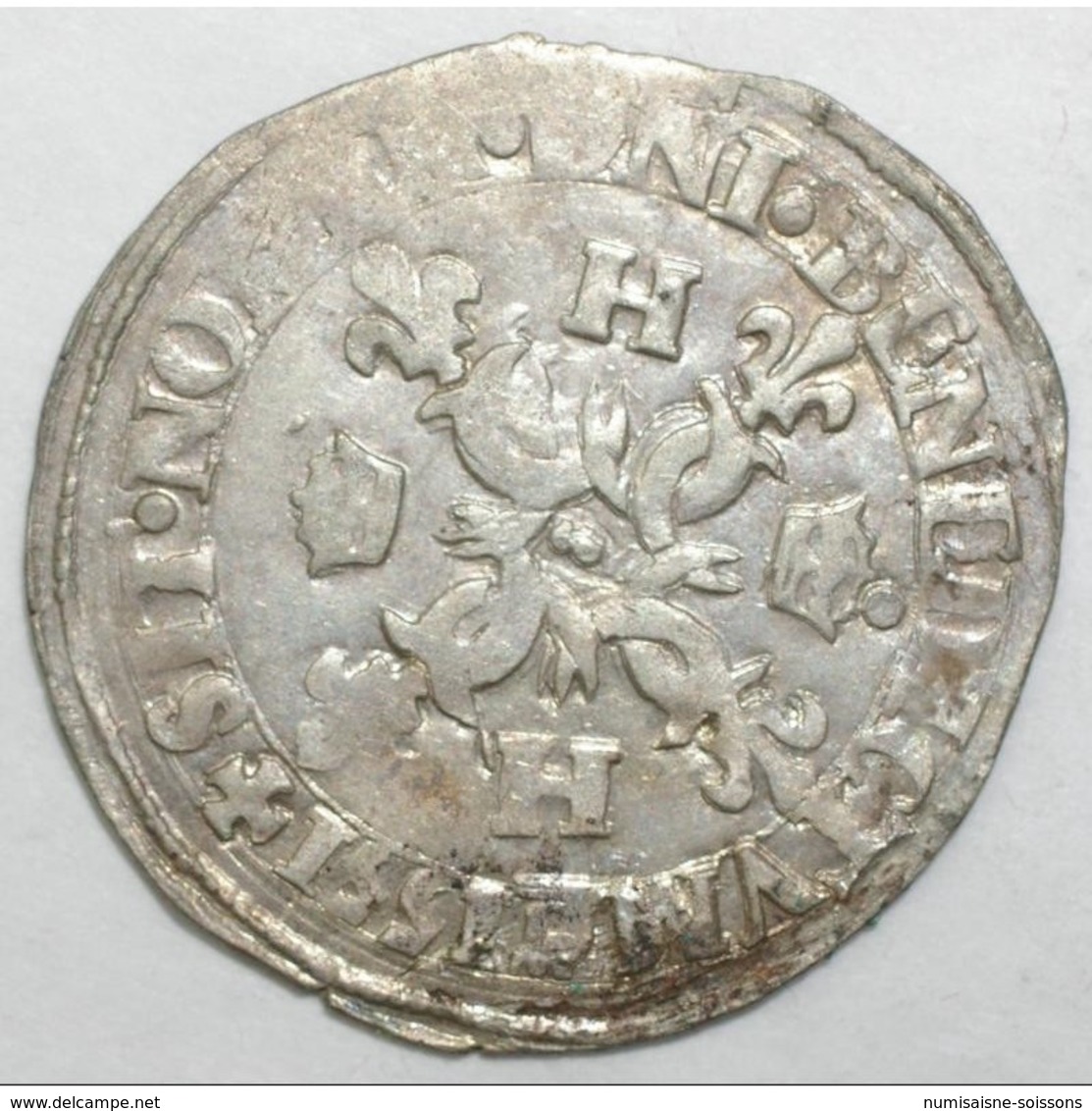 Dup 997 - HENRI II - DOUZAIN AUX CROISSANTS - 1551+ - CAEN  - TTB - - 1547-1559 Henry II