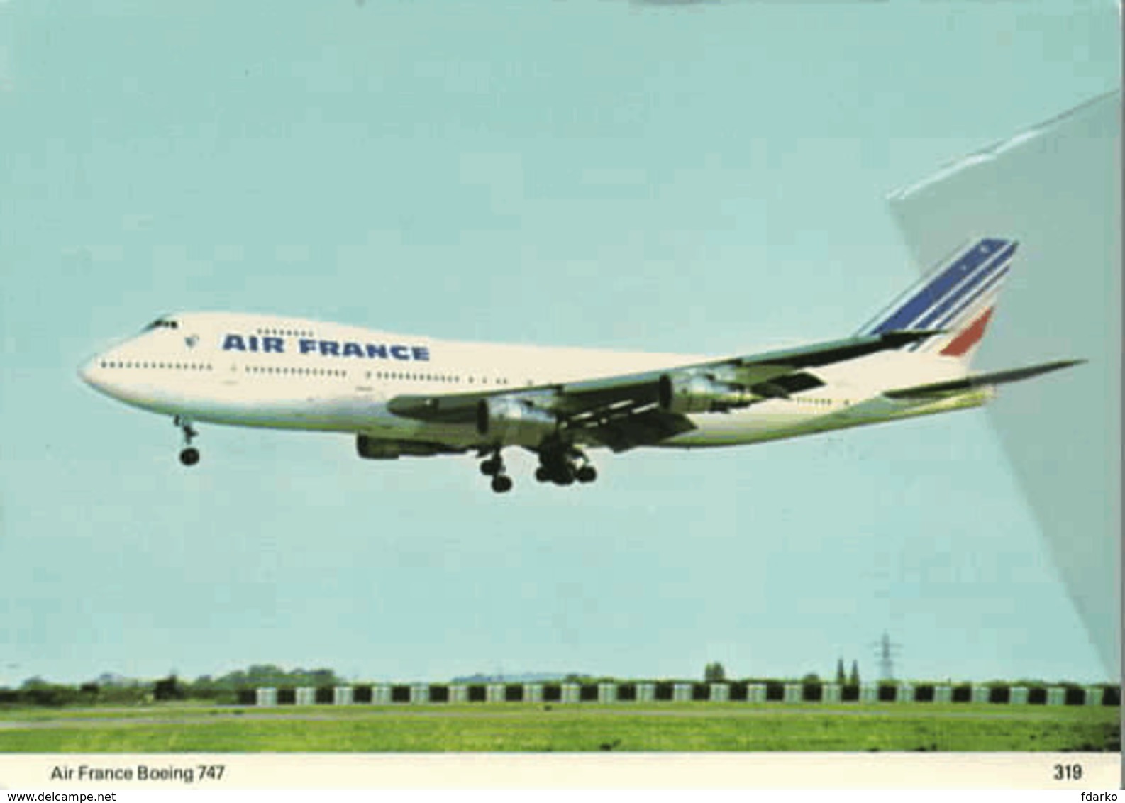 Air France Airlines B747 Aereo Airways AirFrance Airplane - 1946-....: Era Moderna