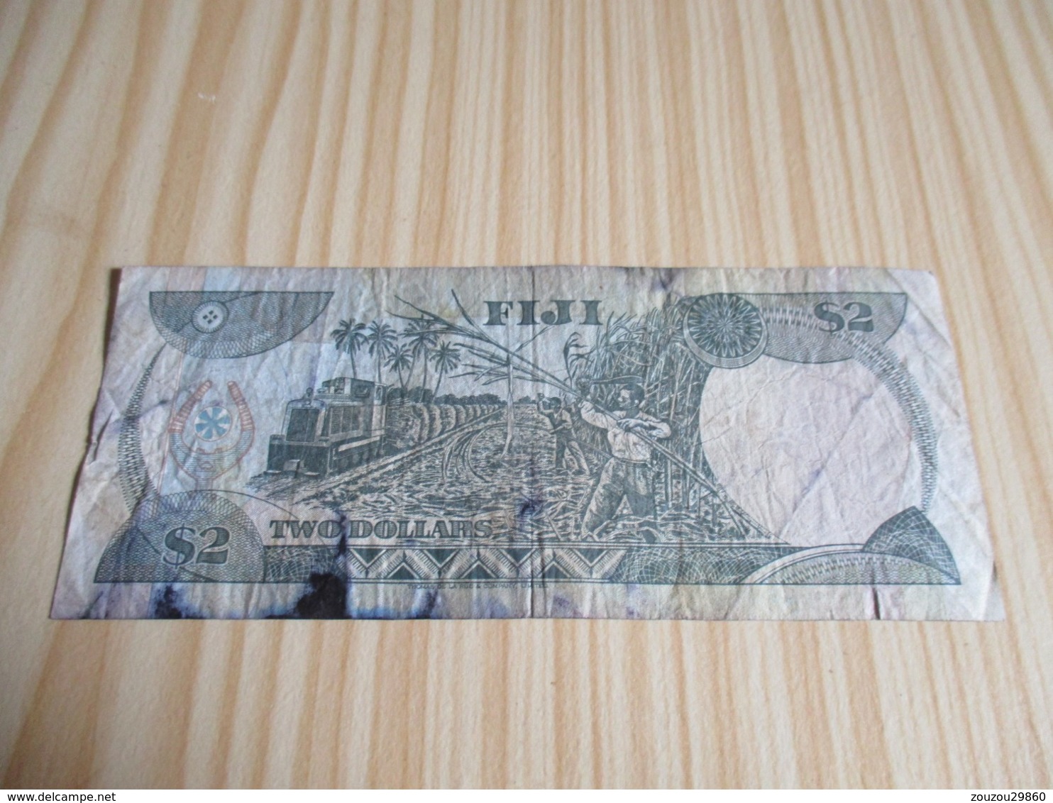 Fidji.Billet 2 Dollars Elizabeth II. - Fidji