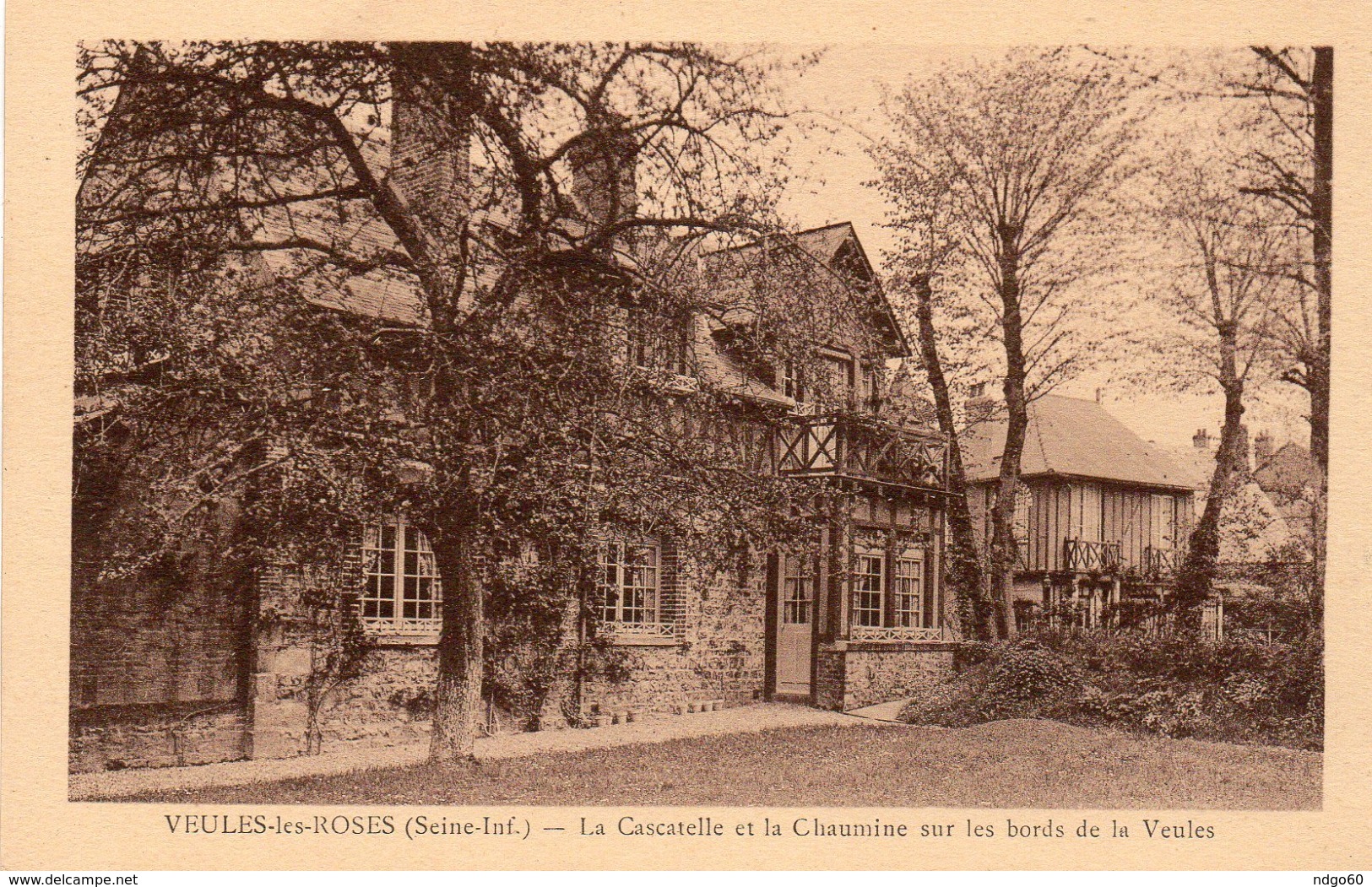 Veules Les Roses - La Cascatelle Et La Chaumine Sur Les Bords De La Veules - Veules Les Roses