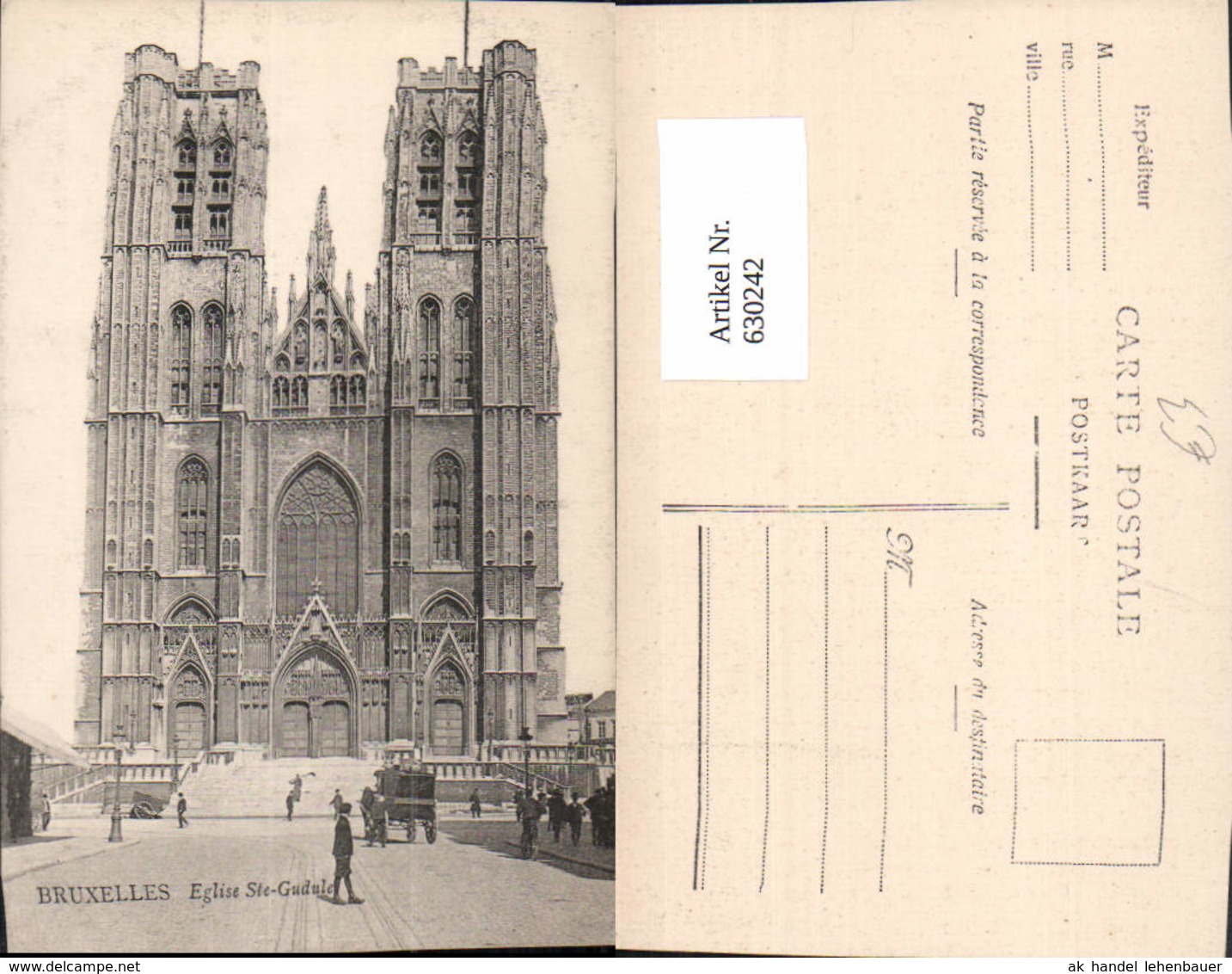 630242,Bruxelles Br&uuml;ssel Eglise Ste-Gudule Kirche Belgium - Sonstige & Ohne Zuordnung