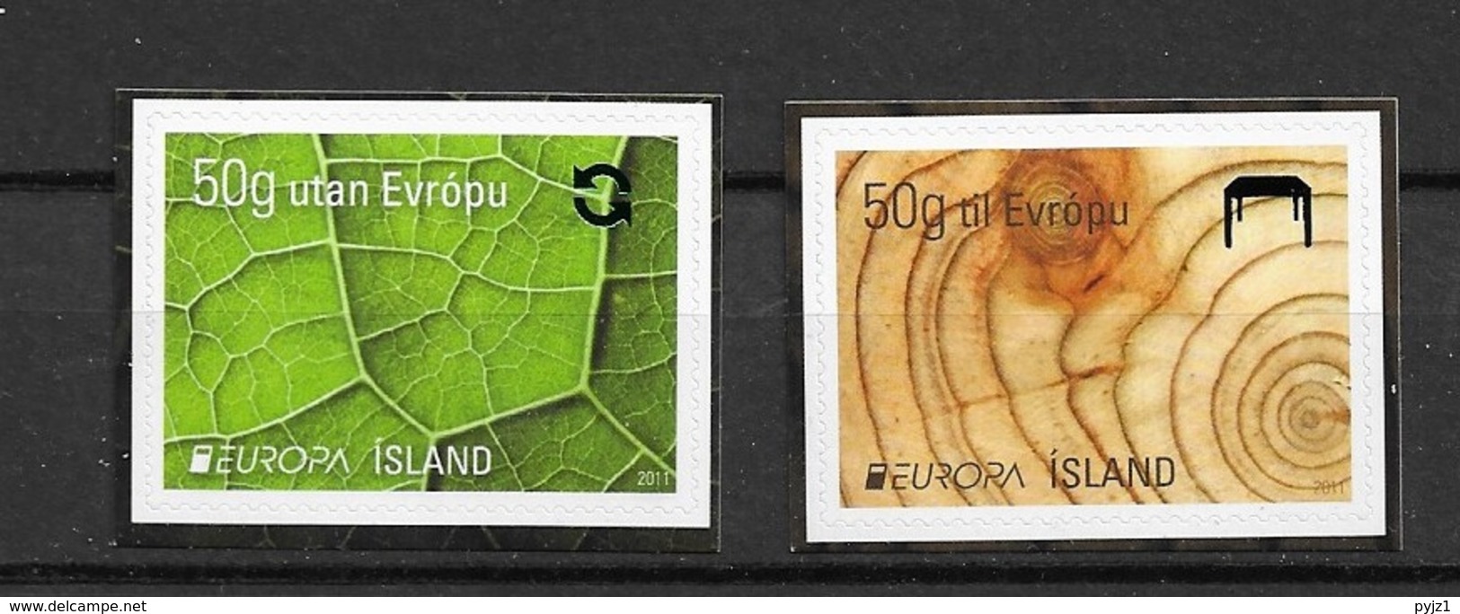 2011 MNH Iceland, From Booklets Postfris** - 2011