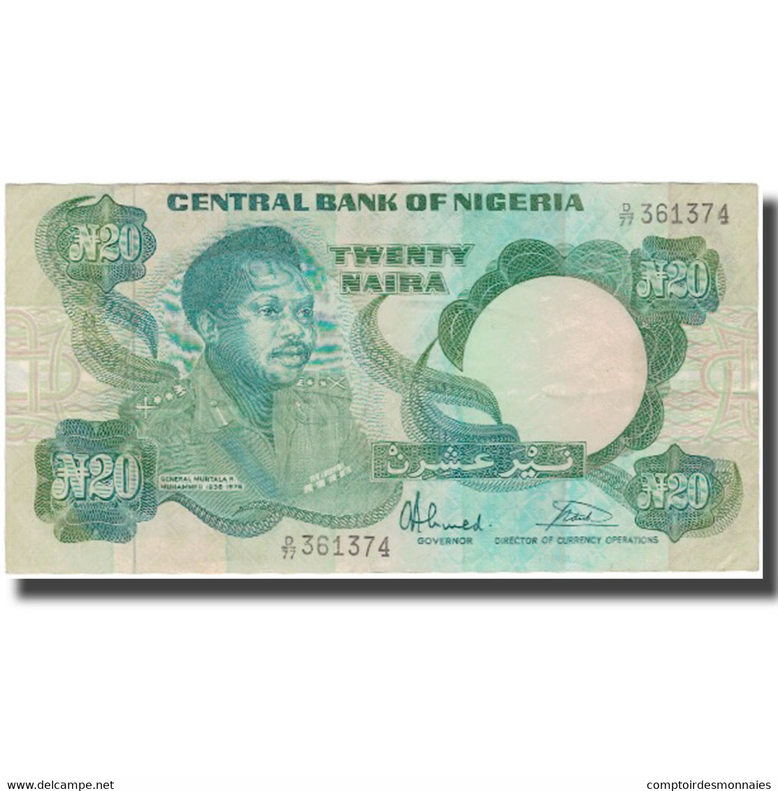 Billet, Nigéria, 20 Naira, KM:26b, TTB - Nigeria