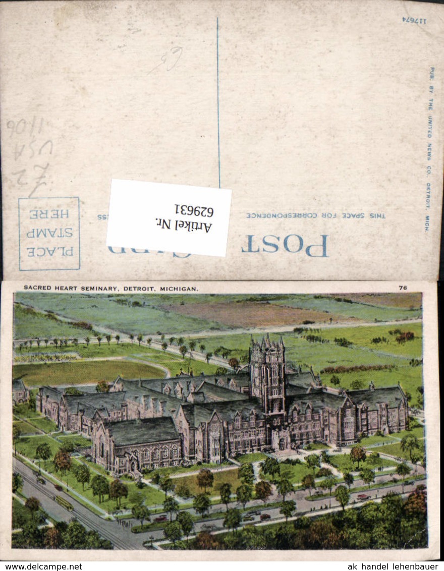 629631,Sacred Heart Seminary Detroit Michigan - Sonstige & Ohne Zuordnung