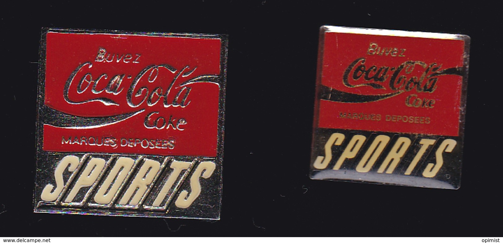 59799-lot De 2 Pin's.Coca-Cola. - Coca-Cola