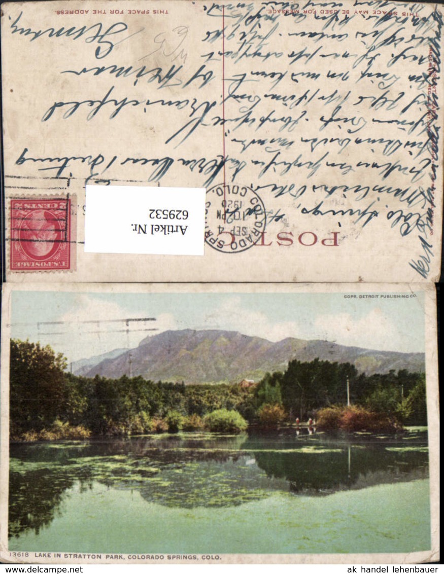 629532,Lake In Stratton Park Colorado Springs Colorado - Sin Clasificación